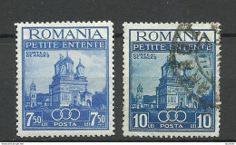 ROMANIA Rumänien 1937 Michel 536 - 537 */o - Andere & Zonder Classificatie