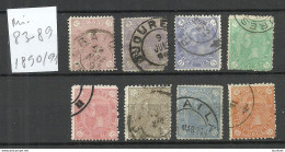 ROMANIA Rumänien 1890/91 Michel 83 - 89 O - Used Stamps