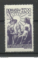 ROMANIA Rumänien 1947 Michel 1022 MNH Charity Wolfart - Nuevos