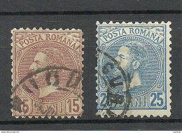 ROMANIA Rumänien 1880 Michel 55 - 56 O - 1858-1880 Fürstentum Moldau