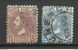ROMANIA Rumänien 1880 Michel 55 - 56 O - 1858-1880 Moldavië & Prinsdom