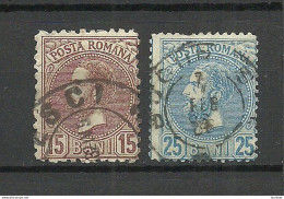 ROMANIA Rumänien 1880 Michel 55 - 56 O - 1858-1880 Moldavia & Principality