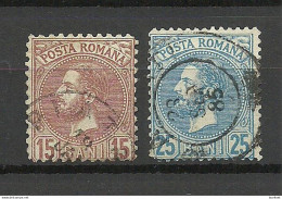 ROMANIA Rumänien 1880 Michel 55 - 56 O - 1858-1880 Moldavia & Principato