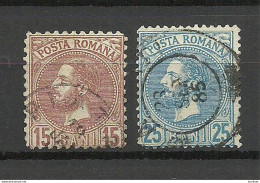 ROMANIA Rumänien 1880 Michel 55 - 56 O - 1858-1880 Moldavia & Principality