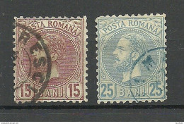 ROMANIA Rumänien 1880 Michel 55 - 56 O - 1858-1880 Moldavia & Principado