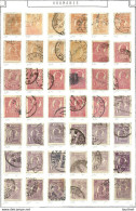 ROMANIA Rumänien 1920-1922 Lot 42 King Karl I König Stamps On Page, Used - Used Stamps