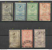 ROMANIA Rumänien 1903 Michel 154 - 160 O/* NB! 1 L. Stamp Has Thinned Places! - Nuovi
