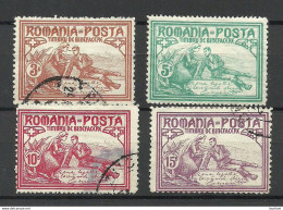 ROMANIA Rumänien 1906 Michel 169 - 172 O/* - Gebraucht