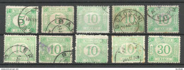 ROMANIA ROMANA 1887/90, 10 Portomarken Postage Due, O - Impuestos