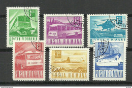 ROMANIA Rumänien 1967 Transport, 6 Stamps O - Gebruikt