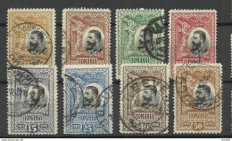ROMANIA Rumänien 1906 Michel 177 - 184 O - Oblitérés