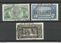 ROMANIA Rumänien 1933 Michel 458 - 460 O - Gebraucht