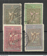 ROMANIA Rumänien 1906 Michel 173 - 176 O - Gebraucht