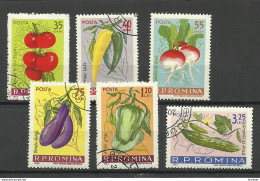 ROMANIA 1963 Michel 2131 - 2136 Gemüse Vegetables O - Food