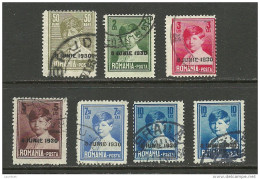 ROMANIA Rumänien 1930 = 7 Werte Aus Michel 361 - 371 O - Used Stamps