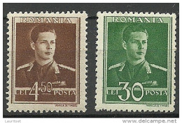 ROMANIA ROMANA Rumänien 1944/45 König King * - Unused Stamps