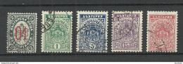 BULGARIA Bulgarien 1895-1896 Michel 39 - 43 O - Gebruikt