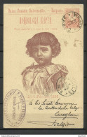 BULGARIA Bulgarien 1896 Orthodox Conformation Of Prince, Later King Boris III, Stationery, Sent To Beligum Belgique - Cartoline Postali