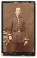 Photo Carl Bruere, Metz, Römerstr. 10, Portrait De Uffz. En Uniforme Rgt. 5 Avec Bajonett  - Anonieme Personen