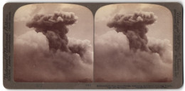 Stereo-Fotografie Underwood & Underwood, New York, Ansicht Martinique, Vulkanausbruch Des Montagne Pelee 1902  - Stereoscoop