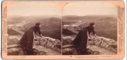 Stereo-Foto Underwood & Underwood, New York, Ansicht Ronda / Spanien, Panorama Tal Des Guadalevin  - Stereoscopio