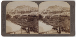 Stereo-Fotografie Underwood & Underwood, New York, Ansicht Athen, Stadtansicht Mit Akropolis  - Stereoscopio