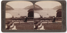 Stereo-Fotografie Underwood & Underwood, New York, Ansicht West Point / NY, Battle Monument, Military Academy  - Stereoscoop