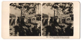 Stereo-Fotografie NPG, Berlin-Steglitz, Schützengraben-Alarmanlage Aus Blechbüchsen  - Guerra, Militares