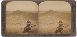 Stereo-Fotografie Underwood & Underwood, New York, Burenkrieg, Brigade Camp & Signal Hill Slingersfontein South Africa  - Guerra, Militares