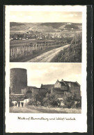 AK Hammelburg, Schloss Saaleck, Ortsansicht  - Hammelburg