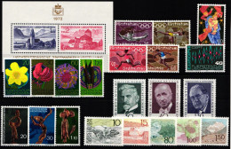 Liechtenstein Jahrgang 1972 Postfrisch #KO450 - Sonstige & Ohne Zuordnung