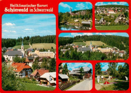 73904362 Schoenwald Schwarzwald Kirche Panorama Teilansichten Strasse Minigolfpl - Sonstige & Ohne Zuordnung