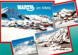 73904342 Warth Arlberg AT Panorama Kirche Ortspartien - Autres & Non Classés
