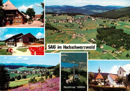 73904334 Saig Schwarzwald Teilansichten Fliegeraufnahme Hochfirst Kirche - Altri & Non Classificati