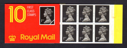 GRANDE-BRETAGNE 1989 - Carnet Yvert C1395-2 - SG HD1a - NEUF** /  MNH - Barcode Booklet With 10 NVI 1st Class Stamps - Booklets