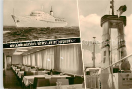 73865849 Magdeburg Urlauberschiff GTMS Fritz Heckert Speisesaal Teilansicht Magd - Maagdenburg