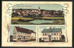 AK Weinberg, Gasthaus V. Georg Niedermeyer, Pfarrhaus  - Sonstige & Ohne Zuordnung