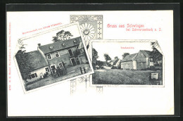 AK Schwingen B. Schwarzenbach A. S., Biergasthaus Adam Stengel, Totalansicht  - Sonstige & Ohne Zuordnung