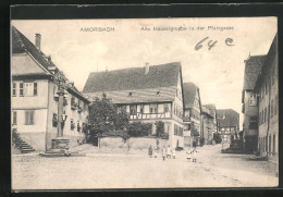 AK Amorbach, Alte Häusergruppe Am Strasseneck Pfarrgasse  - Amorbach