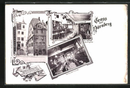 AK Nürnberg, Weimans Restaurant, Vereinszimmer  - Nuernberg