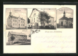 AK Hohenberg / Marktleugast, Staufersches Wohnhaus, Bethaus, Schule  - Other & Unclassified