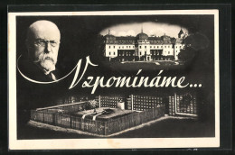 AK Lány, Präsident Masaryk (TGM), Schloss Und Grab  - Tchéquie