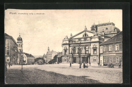 AK Pilsen, Hauptstrasse Zur Synagoge  - Repubblica Ceca