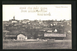 AK Trhovy Stepánov, Bahnhof, Panorama Der Stadt  - Tchéquie