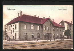 AK Gyekenyes, Vasutallomas, Bahnhof  - Ungarn