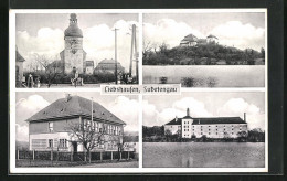 AK Liebshausen, Gasthaus, Kirche, Burg  - Repubblica Ceca