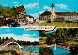 73865702 Buerstadt Ortsansichten Kirche Freibad Parkanlagen Wasserspiele Buersta - Bürstadt