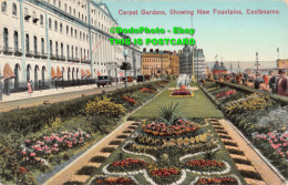 R414795 Eastbourne. Carpet Gardens Showing New Fountains - World