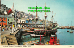 R415244 Brixham Harbour Showing The Golden Hind. E. T. W. Dennis. 1977 - Wereld