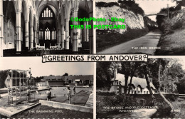 R414825 Greetings From Andover. St. Mary Church. The Swimming Pool. Valentine. R - World